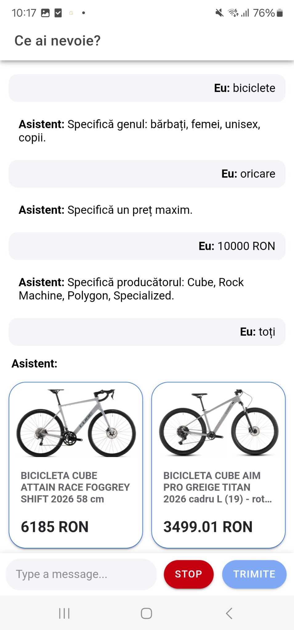 What Do You Need product search for bicycles